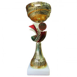 Pohar s mramor. podstavcem s usima 15cm 3001D