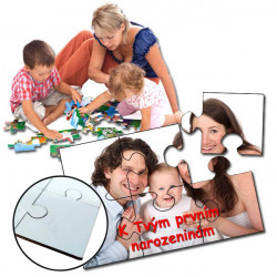 Dřevěné puzzle 6 dílků pro nejmenší